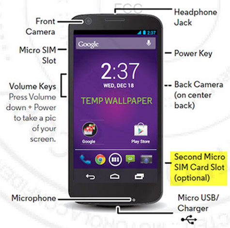 Motorola Moto G - Motorola Moto G Specifiche