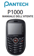 Manuale utente Pantech P1000