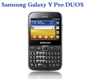 Samsung Galaxy Y Pro DUOS fronte