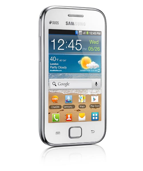 Samsung Galaxy Ace Duos - Samsung Galaxy Ace Duos Fronte Bianco